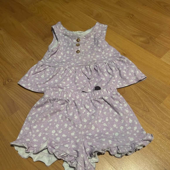 Other - Purple Floral Kids Set Size Toddler 18 months